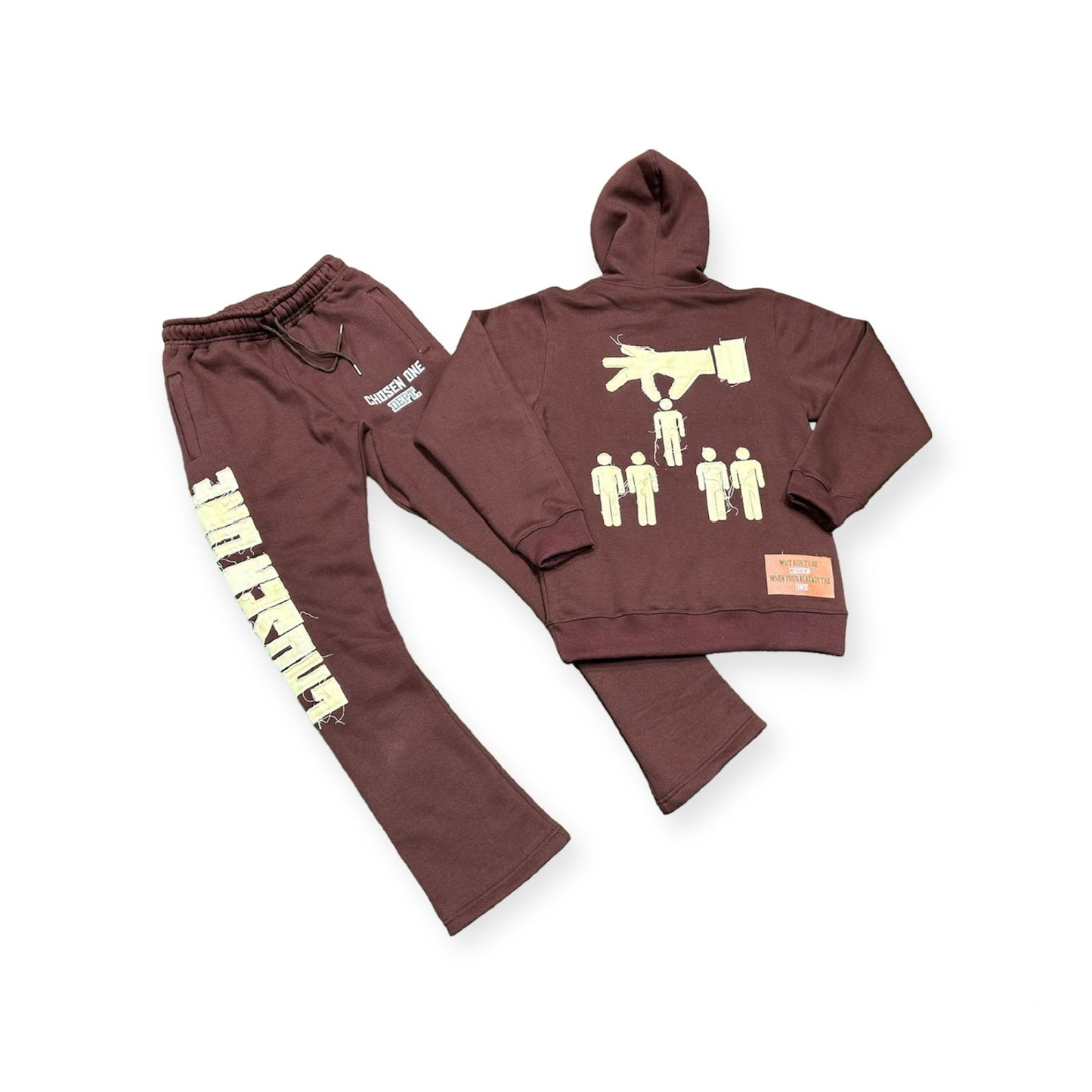 Chosen One Dept. (Brown) Hoodie/Stacked Flare Trackset