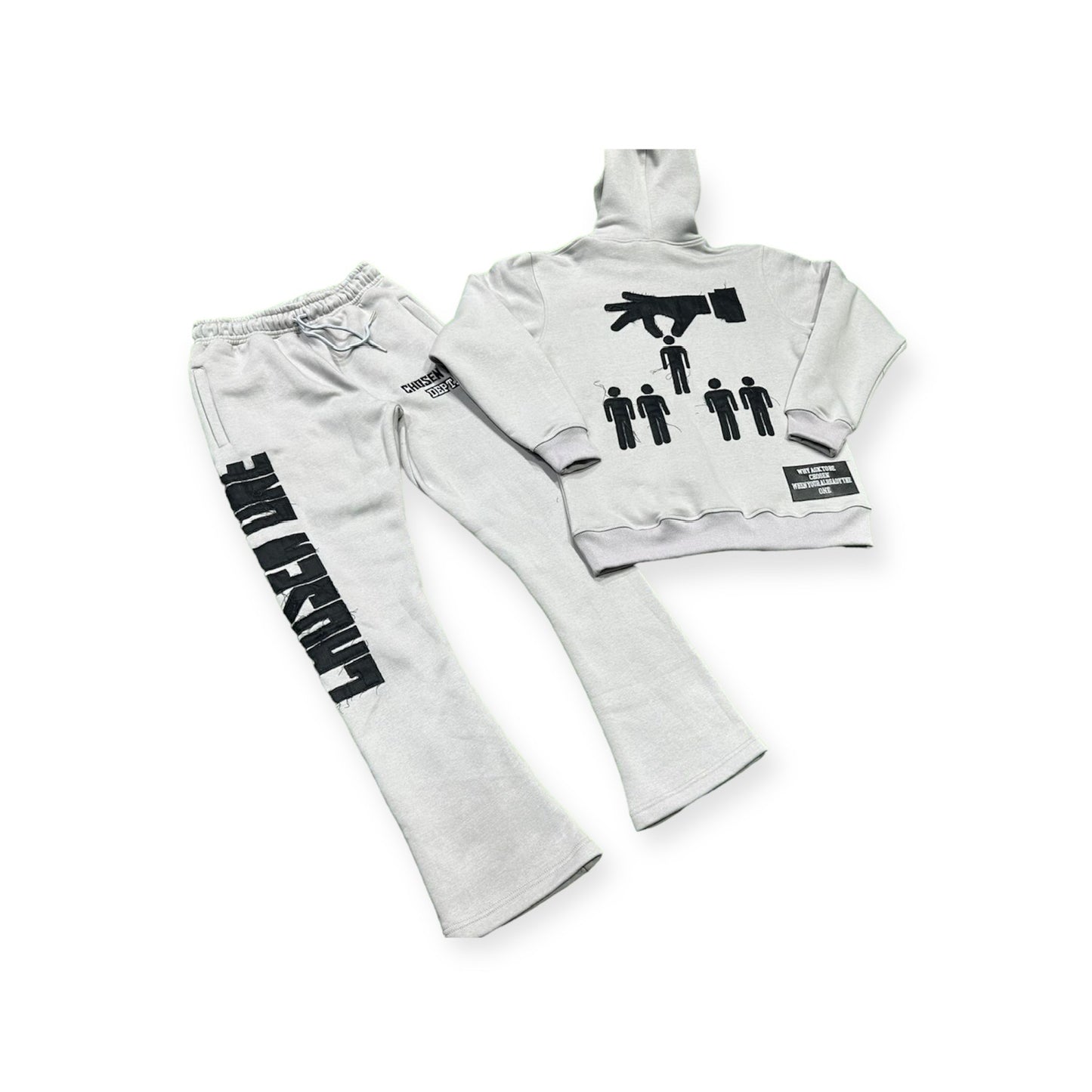 Chosen One Dept. (Grey) Hoodie/Stacked Flare Trackset