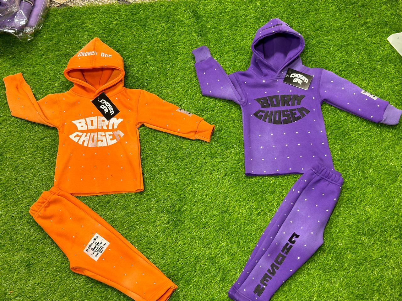 (Toddler) Born chosen rhineston tracksuit